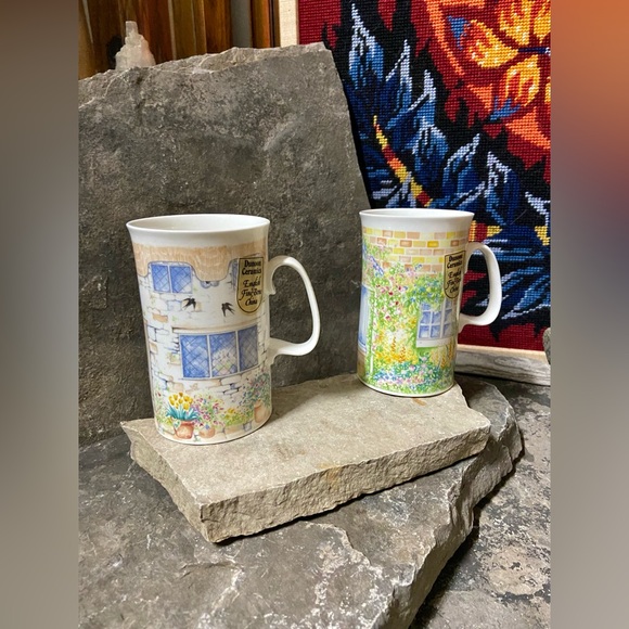 Made in Britain Pair of Fine Bone China Mugs - Picture 2 of 8